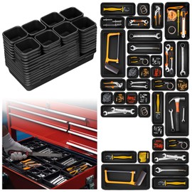 AXNSATRE Sorting Box Drawers Workshop Tool Organiser – 19 Pieces Drawers Organiser System, Tool Organiser Drawers, Workshop Organiser Box, Tool Sorting Box Drawers