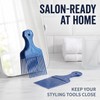 2Pcs Blue Salon-Style Hair Pick and Barber Comb - Pick