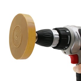 Folienradierer mit Adapter 2 Pcs Aufkleberentferner Radierscheibe Radierer Gummi Aufkleber Entferner Auto Folienradierer akkuschrauber Radierschei Professionel Entfernen Folien Kleberesten Fahrzeug