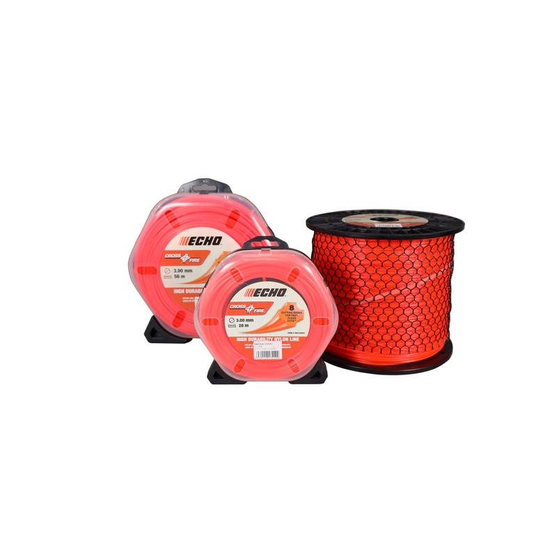 ECHO CROSSFIRE Nylon Cord for Grass Trimmers, Square Shape, 0.1