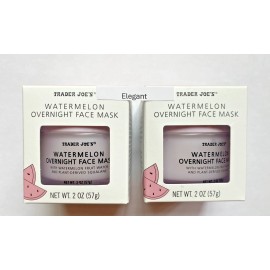 Trader Joe's 2 Pack Trader Joe’s Watermelon Overnight Face Mask 2 Oz Each New in Box