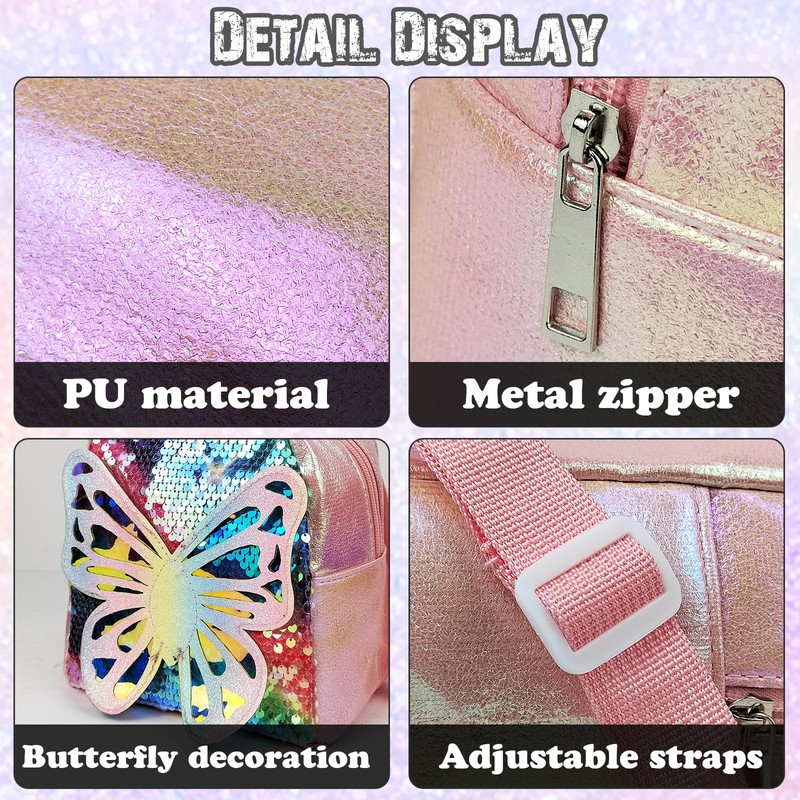 Energather Cute Mini Backpacks, PU Leather Tiny Backpack Small Backpack