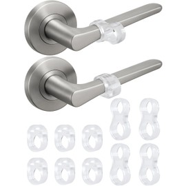Strongest Home 10 Pack Door Stop Wall Protectors Clear Invisible Wall Stoppers Glueless Door Handle Protector