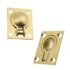 Nicerity 2 Pcs Gold Boat Hatch Latch Cabinet Flush Mount