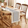 LOMOHOO Macrame Table Runner,Cream Beige Boho Table Runner with Tassels,Hand