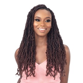 FREETRESS EQUAL WIG,FreeTress Crochet Braids Wrap n Lock Starla Loc 18inch (1-pack,1B)