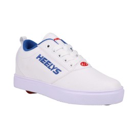 Heelys Men's Wheeled Heel Shoe, White/Blue/RED, 11