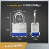 LanuBe Lock Laminated keyed Padlock (1-9/16", 40mm), keyed Alike Locks,
