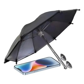 Soporte Para Sombrilla Para Teléfono Celular Para Auto Negro                                                                                          