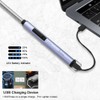 SUPRUS Electric Candle Lighter USB Type C Rechargeable Lighter Steel