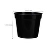 SUPVOX 20Pcs Plastic Succulent Planters with Drainage Hole for Gardening