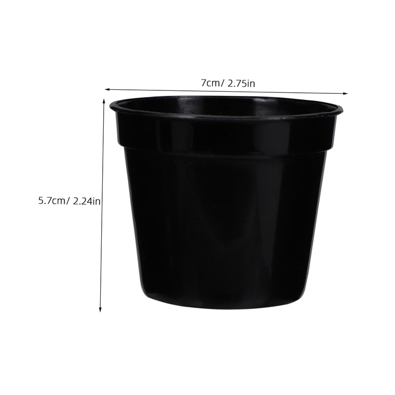 SUPVOX 20Pcs Plastic Succulent Planters with Drainage Hole for Gardening