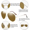 Soarea Aviator Sunglasses 62mm for Women Men Alloy Frame Pilot