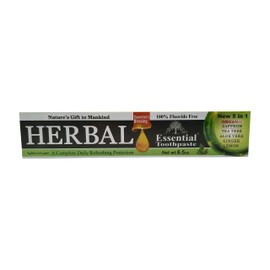 Organic Essential Palace Herbal Toothpaste Nature's Gift to Mankind 5 in 1 Non Fluoride & with Vegetable Base