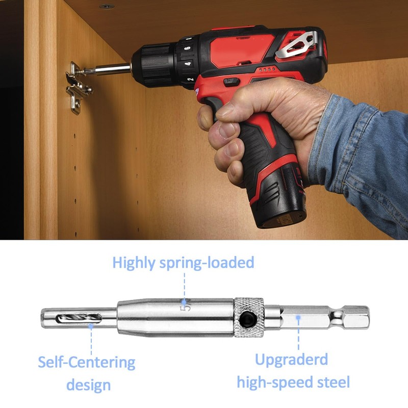 Hinge Drill Bit Self Centring,Hex Shank Hinge Drill Bit Guide