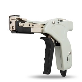 OFFO Metal Zip Tie Gun, Stainless Steel Automatic Cable Tie Cutter Tightening Tool for Metal Tie Wrap