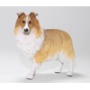 Semeid Handmade Resin Shetland Sheepdog Figurine (Brown)