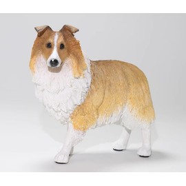 Semeid Handmade Resin Shetland Sheepdog Figurine (Brown)