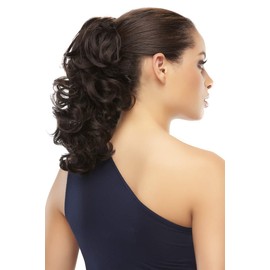 Crush Ponytail Long Curly Women's Reversible Claw Clip In Attachment EasiHair Hairpieces - 10H24B