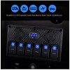 Universal 6 Gang Marine Boat Rocker Switch Panel Waterproof +