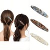 WENJESO 3個セットレトロ アセテート ヘアクリップ 前髪クリップ レディース 一字クリップ サイドクリップ アヒル口クリップ 日常