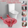 2 Pack 2-Inch Universal Toilet Flapper Replacement Kit - Fits