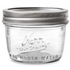 Kerr Wide Mouth Half-Pint Glass Mason Jars 8-Ounces with Lids