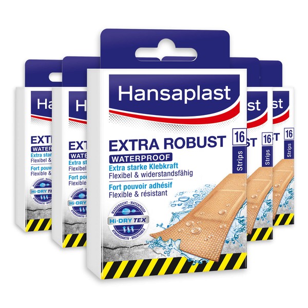 Hansaplast Extra Robust Plasters, 1 Pack of 16