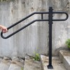 SMQLJXC 31.5"-9.5" L X 35.5" H Single Post Wrought Iron