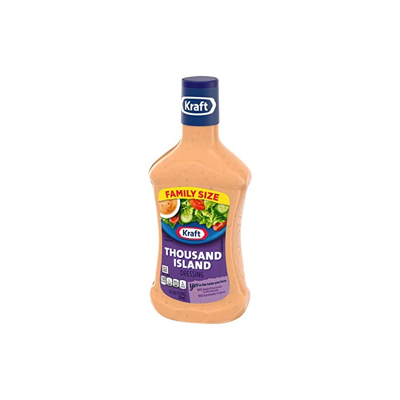 Kraft Thousand Island Dressing & Dip, 24-Ounce Plastic Bottles (Pack