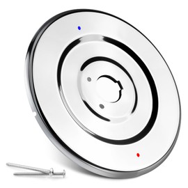 Shower Faucet Cover Plate Escutcheon Replacement for Moen 16090 Chateau Collection Shower Escutcheon Plate, Shower Trim Plate Kit Parts for One-Handle Tub and Shower Faucets, Chrome