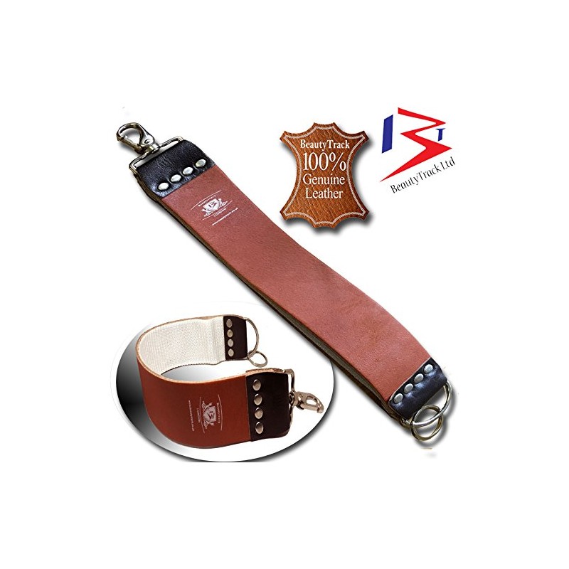Genuine Leather Sharpening Strop Strap, Brown