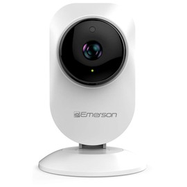 Emerson Radio Emerson Alexa Compatible WiFi Indoor Wireless Security Camera 720P. Two Way Talk, Motion Detection, Night Vision, Video on Demand. Baby/Pet/Elder. Android/iOS. ER108003