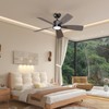 TALOYA 42 Inch Ceiling Fans with Lights Led Remote Control