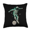 Smarty Pants Designs Skateboarding Astronaut ollieing The Moon, Fun Skater