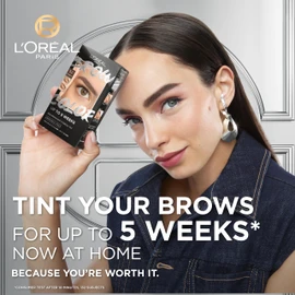 L'Oréal Paris, Semi-Permanent Eyebrow Tint, Lasts up to 5 Weeks, Visible Results in 5 Minutes, Up to 10 Uses, Ammonia Free, Brow colour, Shade: 3.0 Dark Brunette