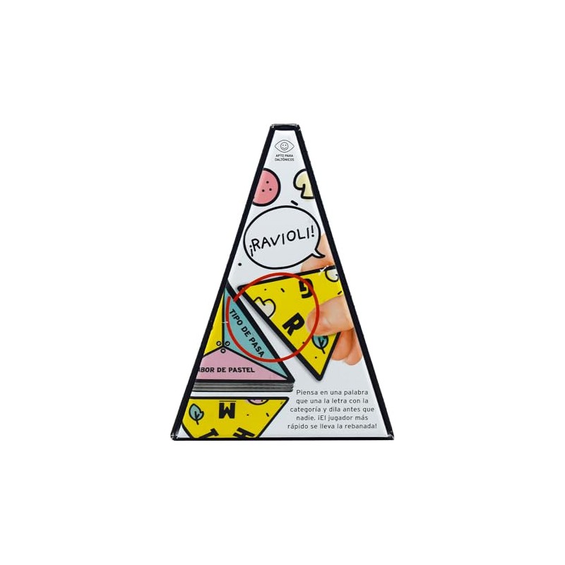 P de Pizza Juego de Cartas para Familia y Amigos