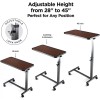 Medical king Adjustable Overbed Bedside Table with Wheels, Bed Desk,