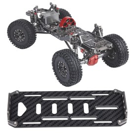 RC Battery Tray, Carbon Fiber Battery Mounting Plate for Traxxas scx1 1:10 Crawler RC Car