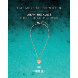 Purelei® Lolani Necklace (Gold, Silver & Rose Gold) with Pendant (40 cm in Length), Stainless Steel