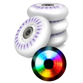 ETLIFE Ripstik - Ruedas de repuesto de 68 mm [4 luces LED] 90 A con rodamientos ABEC de 7 velocidades (paquete de 2)