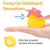 wonuu Car Dashboard Pink Cowboy Hat Rubber Ducks, Decorations Duck