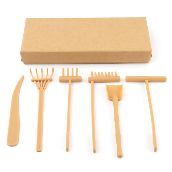 Mini Zen Garden Rake Tools, Bamboo Zen Garden Tool Set
