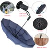 MRTLLOA 54/62 Inch Large Folding Golf Umbrella, Oversize Double Canopy