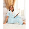 Bloggerlove 100% Cotton Pajamas for Women Set 2 Piece Short