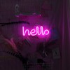 Unique Hello English Letter Shape LED Light Decorative Light for