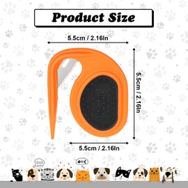 Knotting Comb for Cats 3 In 1 Massage Pet Knotting Comb Portable Dematting Comb for Dogs Pet Grooming Tools for Removing Tangled and Loose Hair
