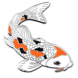PinMart's Japanese Koi Fish Animal Courage Trendy Enamel Lapel Pin