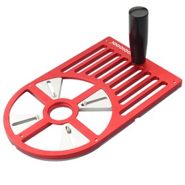 TOOLCOOL Universal Trim Router Base Plate Router Accessories Aluminum Alloy Clear Acrylic Sub Base Fits for DeWalt, Makita, Festool, Milwaukee Router etc