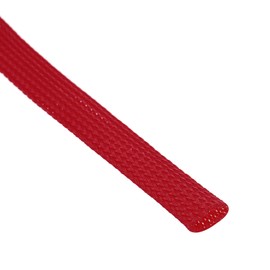 sourcing map Expandable Sleeving,1/2-inch 25ft Cable Sleeve, Red